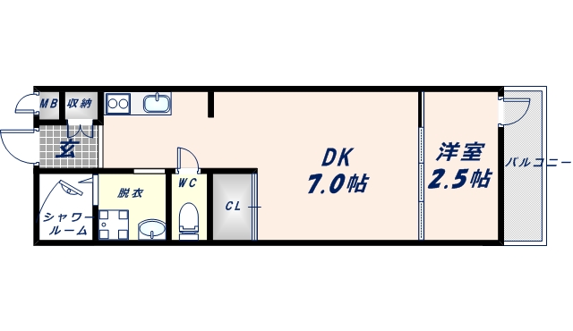2階の間取り図