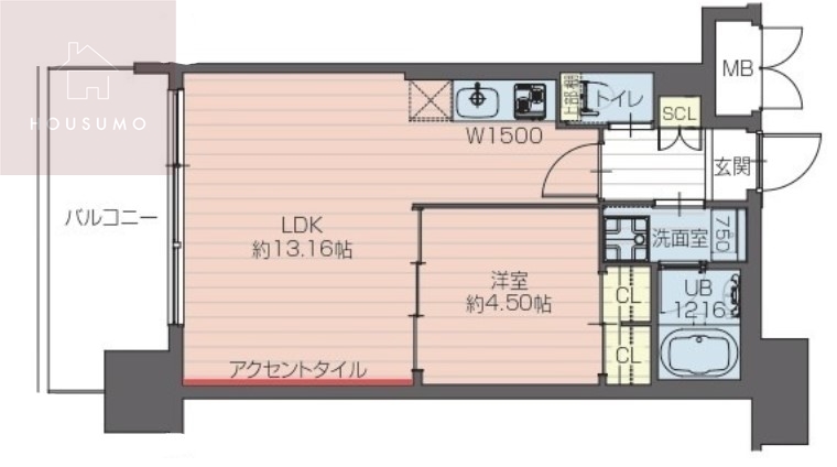 2階の間取り図