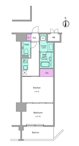8階の間取り図