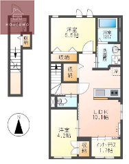 2階の間取り図