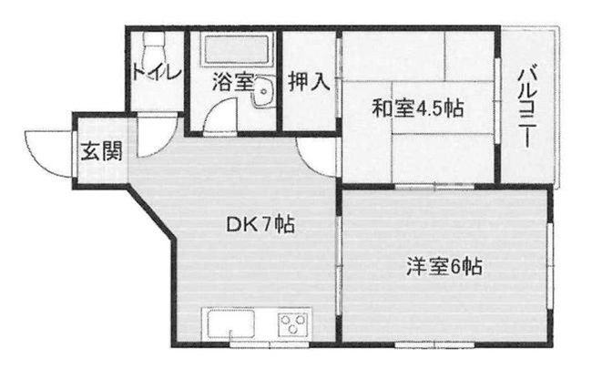 6階の間取り図
