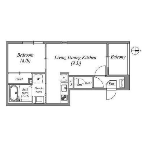 1階の間取り図