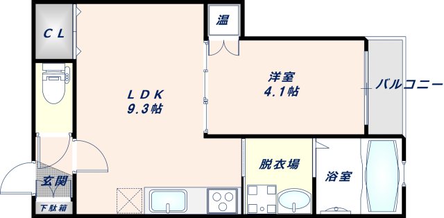 1階の間取り図