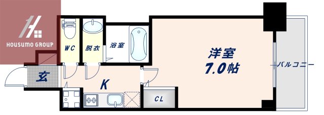 2階の間取り図