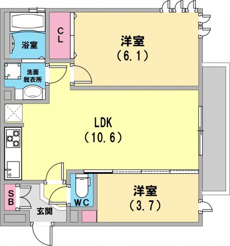 室内綺麗でとても使いやすい間取りです！