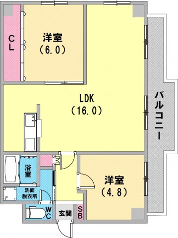 使い勝手の良い間取りです