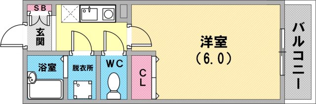 人気のセパレート物件です