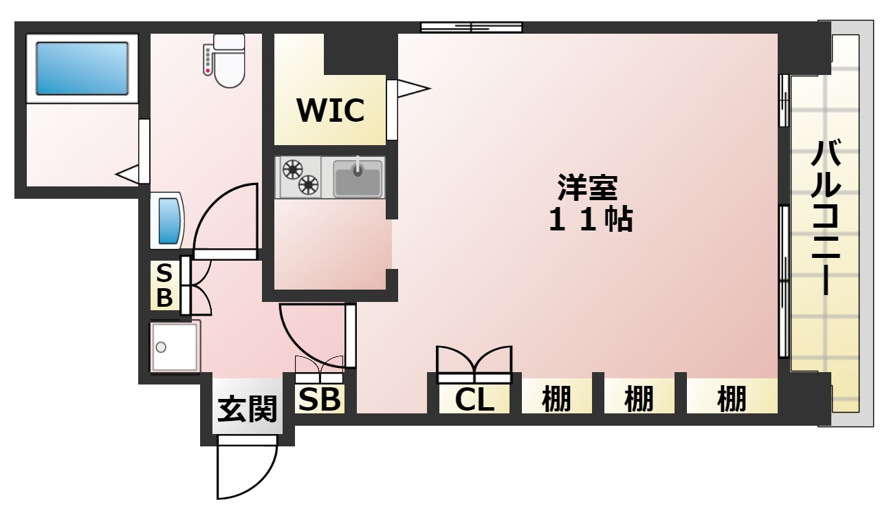 2階の間取り図