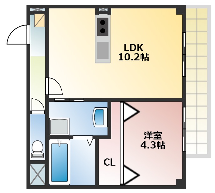 使い勝手の良い間取りです