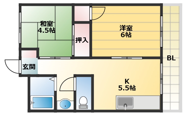 使い勝手の良い間取りです。