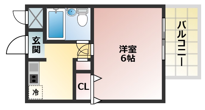 単身さん向けの使いやすい間取りです