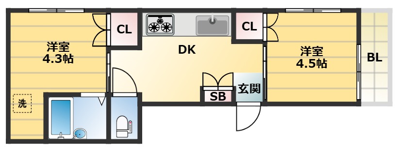 使い勝手の良い間取りです。