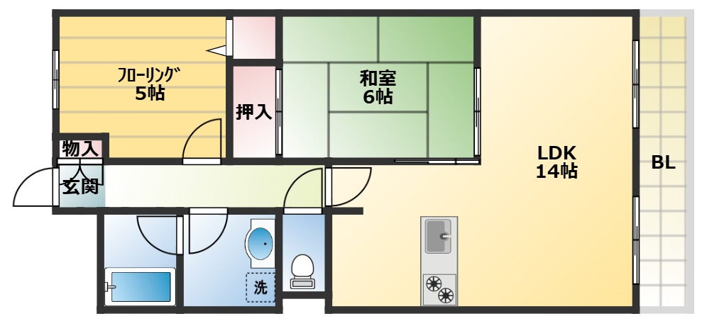 使い勝手の良い間取りです。