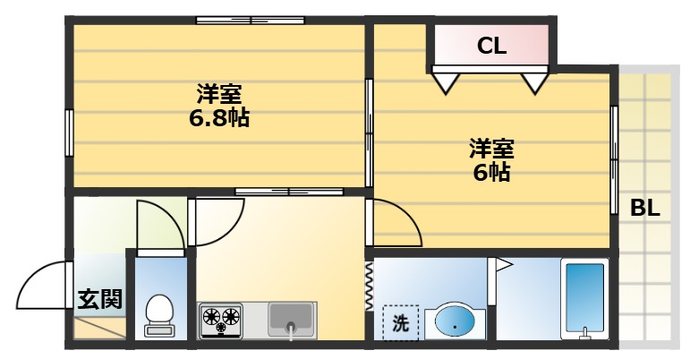 使い勝手の良い間取りです。