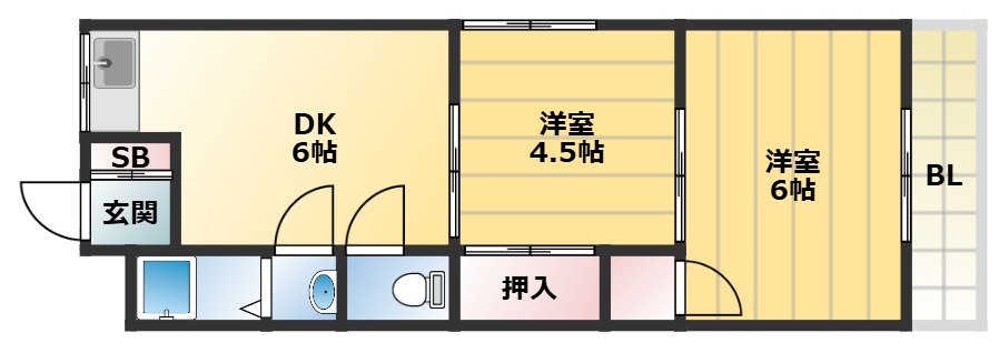 使い勝手の良い間取りです。