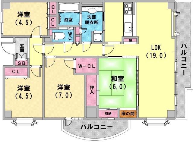 室内綺麗でとても使いやすい間取りです！