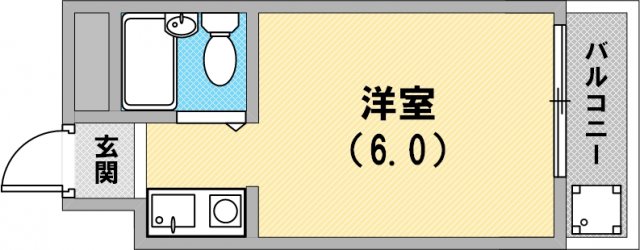 単身さん向けの間取りですね。