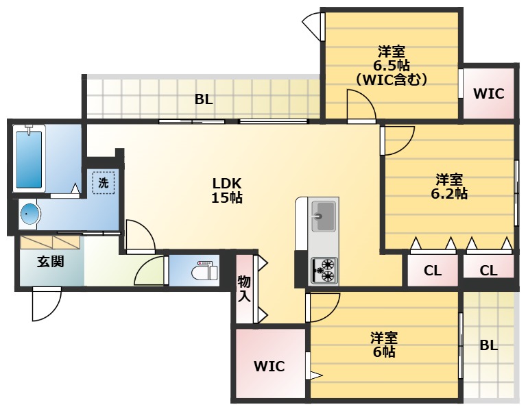 室内綺麗でとても使いやすい間取りです！
