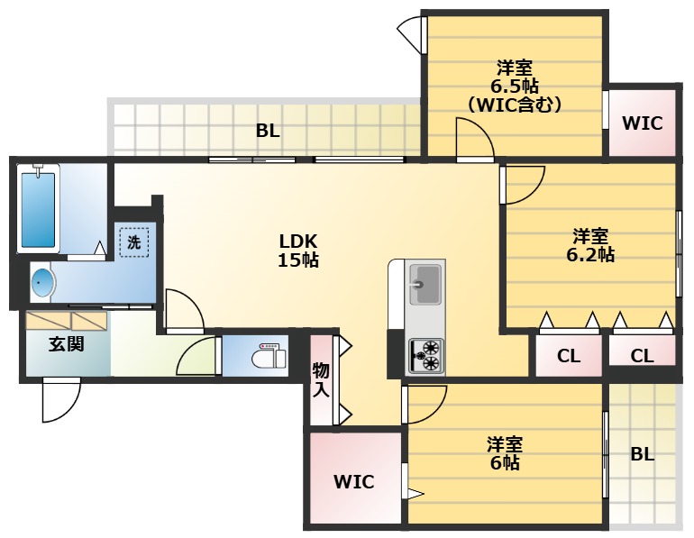 室内綺麗でとても使いやすい間取りです！