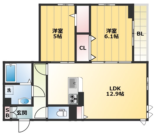 室内綺麗でとても使いやすい間取りです！