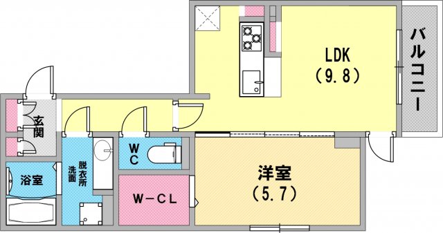 とっても使いやすい間取りですね！