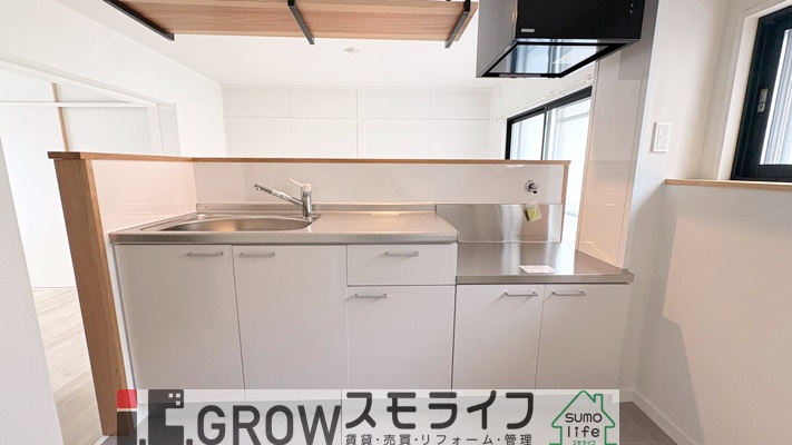 キッチン広々で使いやすいですね。 キッチン広々で使いやすいですね。