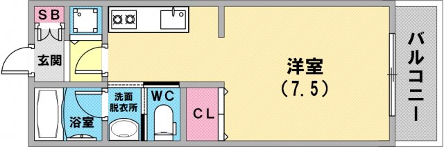 収納がたくさんあるので便利な間取りですね。