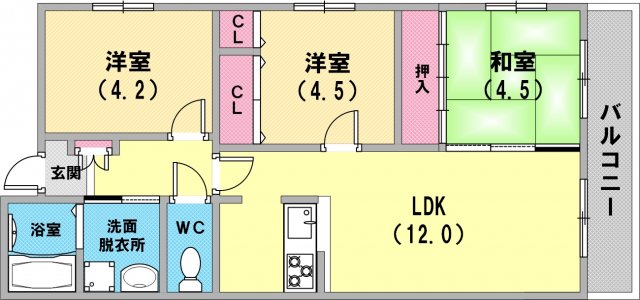 ファミリーさん向けのお部屋ですね。