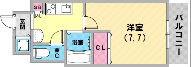 4階の間取り図