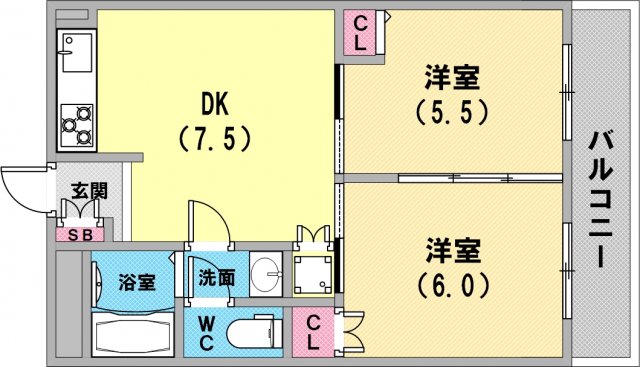 使いやすい間取りです。