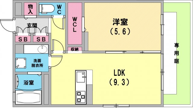 1階の間取り図