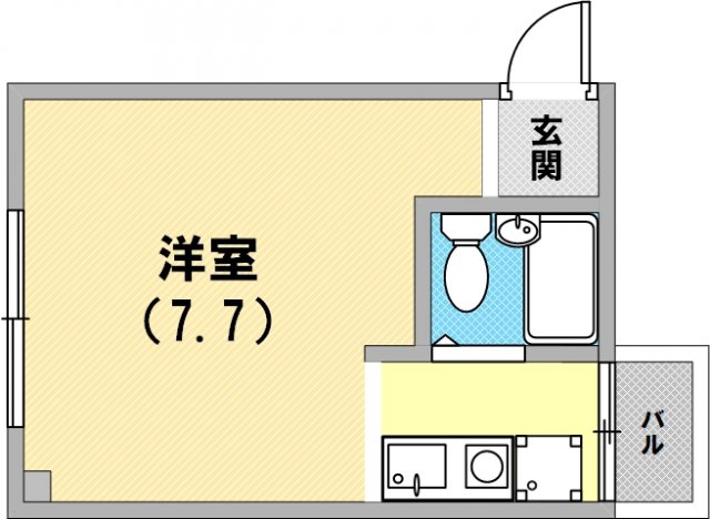 広い洋室です