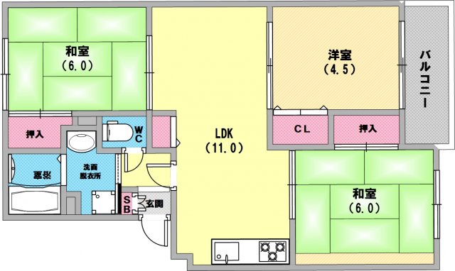 とっても使いやすい間取りですね！