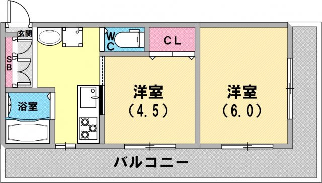 使い勝手の良い間取りです