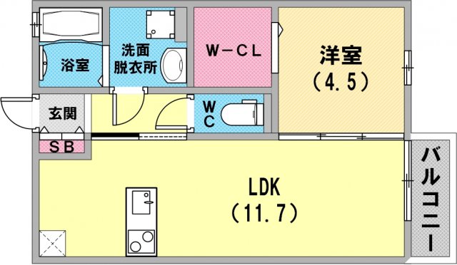 とっても使いやすい間取りですね！