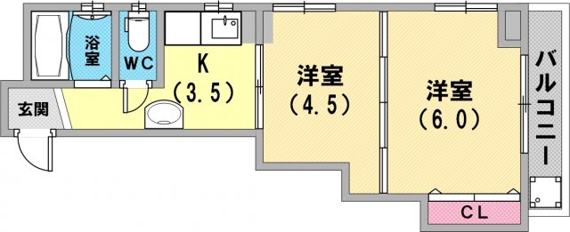 オール洋室でとっても使いやすい間取りですね！