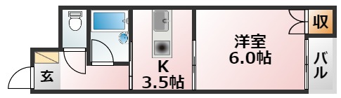 6階の間取り図