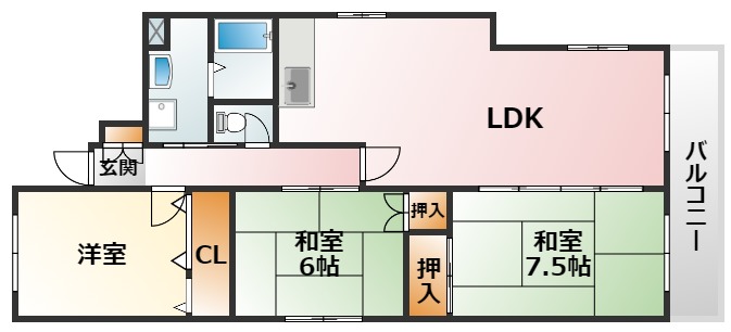 1階の間取り図