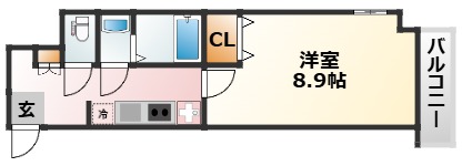8階の間取り図