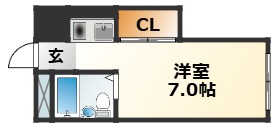 2階の間取り図