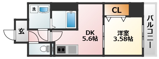 6階の間取り図