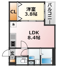 1階の間取り図