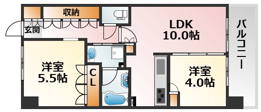 6階の間取り図