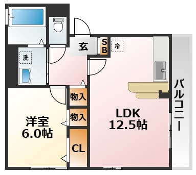 1階の間取り図