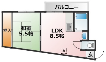 2階の間取り図