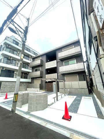 大阪市東淀川区下新庄２丁目の賃貸アパートの外観