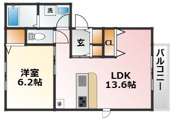 1階の間取り図
