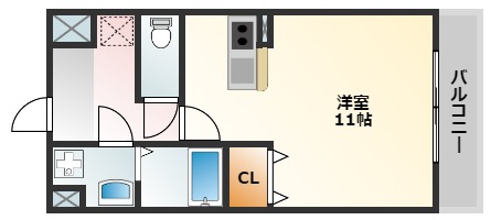 2階の間取り図