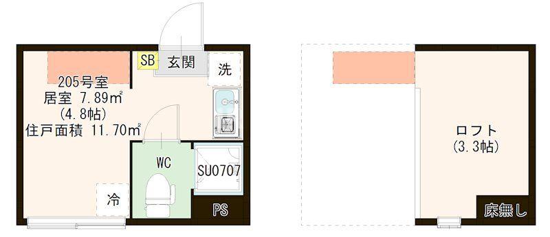 2階の間取り図