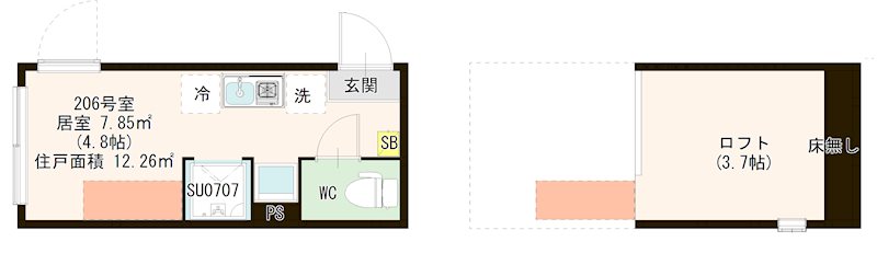 2階の間取り図